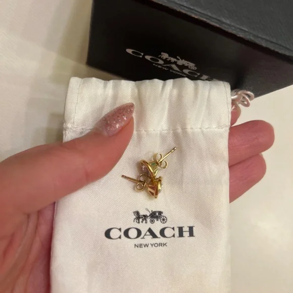 Coach stud earrings - Picture 2 of 8